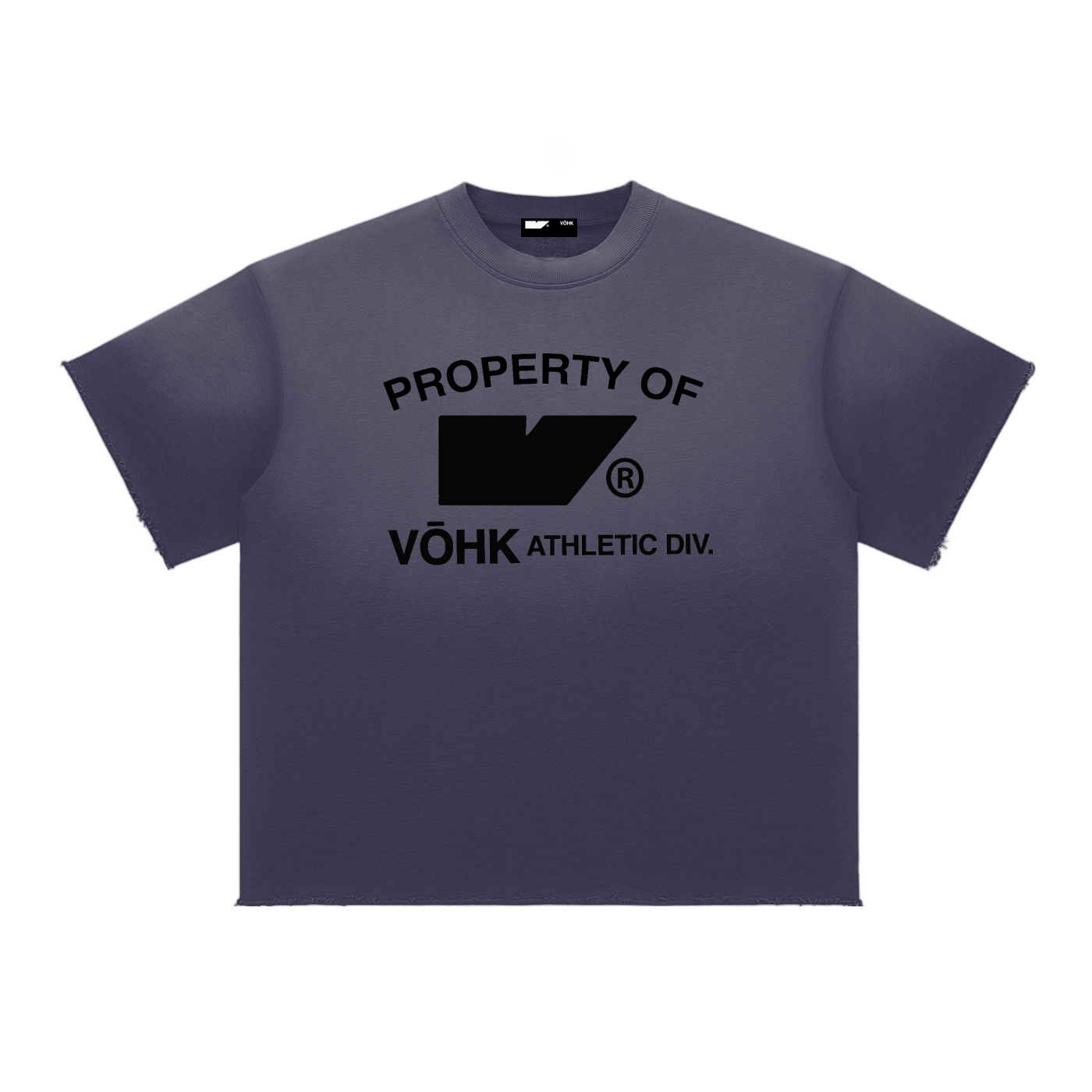 VŌHK ATHL DIVISION Sun Fade Raw Edge T-Shirt